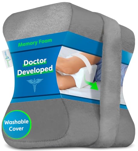 Oreiller pour les genoux conçu par un médecin- Mousse à mémoire de forme orthopédique pour...