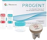 Menicon Progent Biweekly Contact Lens Cleaner and Progent Large Diameter (Scleral) Lens Case, Bundle...