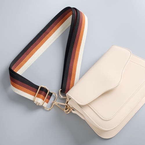 Image of chushui Woven Stripe Purse Straps,Replacement Crossbody Wide Shoulder Adjustable Strap for Bag Handbags