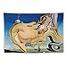 Produktbild JITENG Salvador Dali Malerei Poster 1929 Visage Du Grand Masturbateur Polyester Tapisserie Wandkunst Bild Drucke Hängende Foto Geschenkidee Dekor Wohnteppiche Kunstwerke 152,4 x 228,6 cm