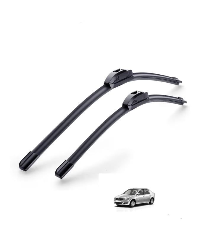 Image of AWB Frameless 20 inch20 inch All-Season OE Replacement Wiper Blades Compatible with Mahindra Logan(Pack of 2)