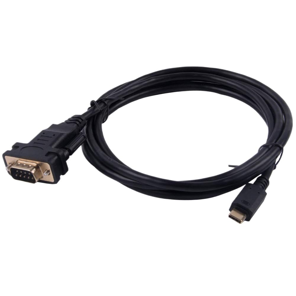 Convertidor de Adaptador Serie USB C a DB9 RS232 6 pies FTDI FT232RL Chip Compatible con Win11 10 8 7 XP Android Linux Vista Compatible con computadora portátil