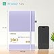 Smarpau Notizbuch A5 Gepunktetes Journal - Hardcover Bullet Journal mit 360 Seiten 100gsm dickes Papier, College Ruled Notizblock für Frauen Männer Schreiben Schule Büro, 14.5 x 21cm- Lila