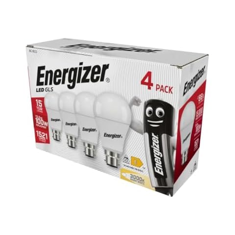 Energizer GLS LED Bulb 4 Pack (Warm White) Cover