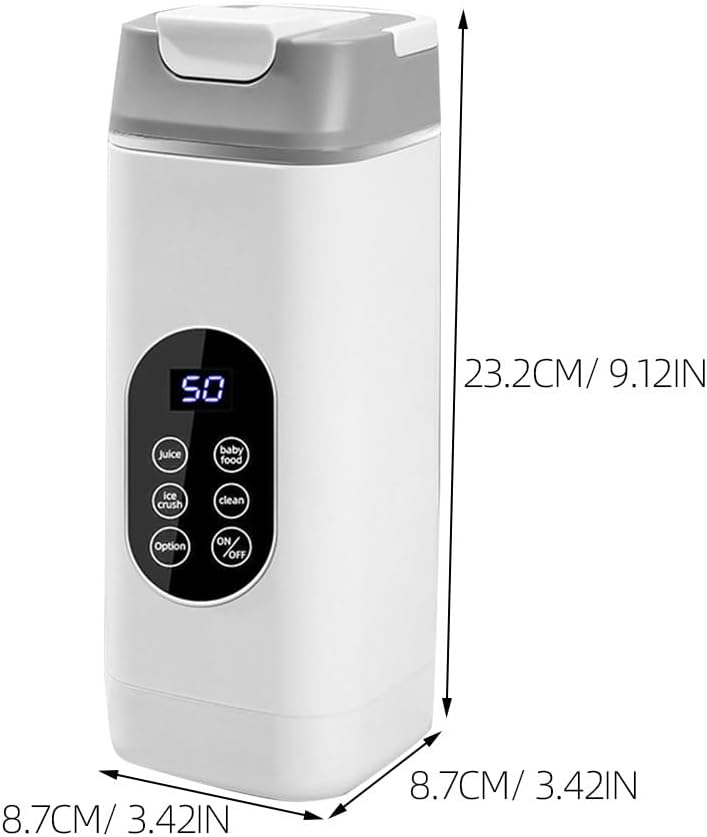 Alipis Rechargeable Juicer Mug: Outdoor Electric Shaker Cup - Protein Shake Blender - Multi-Function Portable Juice Maker for Sports & Fitness