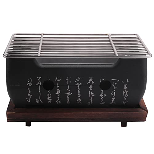 Yheonver Japanese Coreano Barbecue Grill Forno Lega di Alluminio Griglia a Accessori per Feste Portatili Utensili da Barbecue per Uso Domestico
