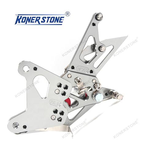 Commandes reculées Ninja ZX6R gris réglables pour repose-pieds pilote - 6