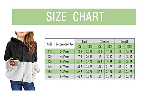 Baby Girls Fleece Jackets Winter Coats Leopard Print Casual Fluffy Pullover Wool Warm Outwear Hoodie Loose Zipper Coat (Gray, 8-9 Years) #TOP5
