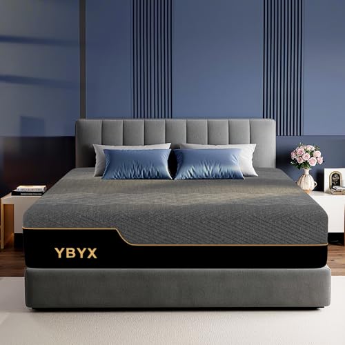 King Mattress, 12 Inch King Size Mattresses Hybrid Mattress with Memory Foam & Pillow Top - Medium...