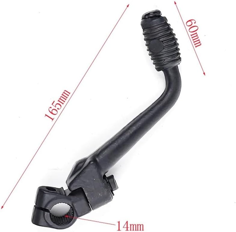 Starter Lever Fits Bike 14mm Kick Start Lever 90/110/125/140/150 Cc Pit Replacement Parts Accessories Pour DHZ Pour Pitpro(165mm Type A)