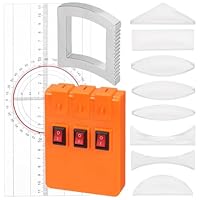 Keadic 10 Stück Physik Optik Experiment Set Konvexe Linse Triple Laser Reflektor Brechung Spiegel Dial lineare Lichtquelle pädagogische Demonstration Wissenschaft Kits für Studenten Lehrer