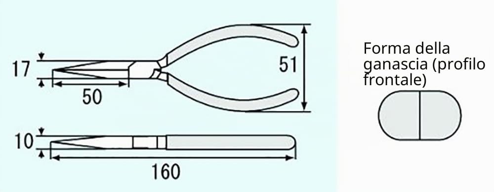 multi function 160mm long nose pliers, gripping jaws, cutters & wire stripper. Made in Japan. Engineer pr-36