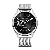 BERING Herren Analog Automatik Collection Armbanduhr mit Edelstahl Armband und Saphirglas