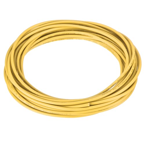 Image of sourcing map 18AWG Stranded PVC Hookup Wire 600V 7.5m/25ft Yellow