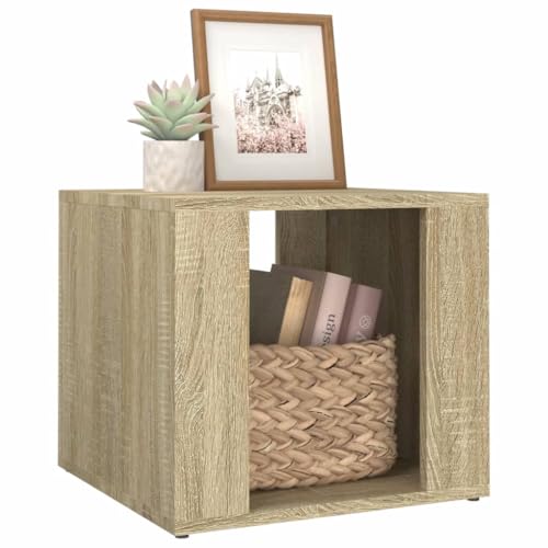 Table d'appoint chambre à coucher chêne clair pour votre lit - 5