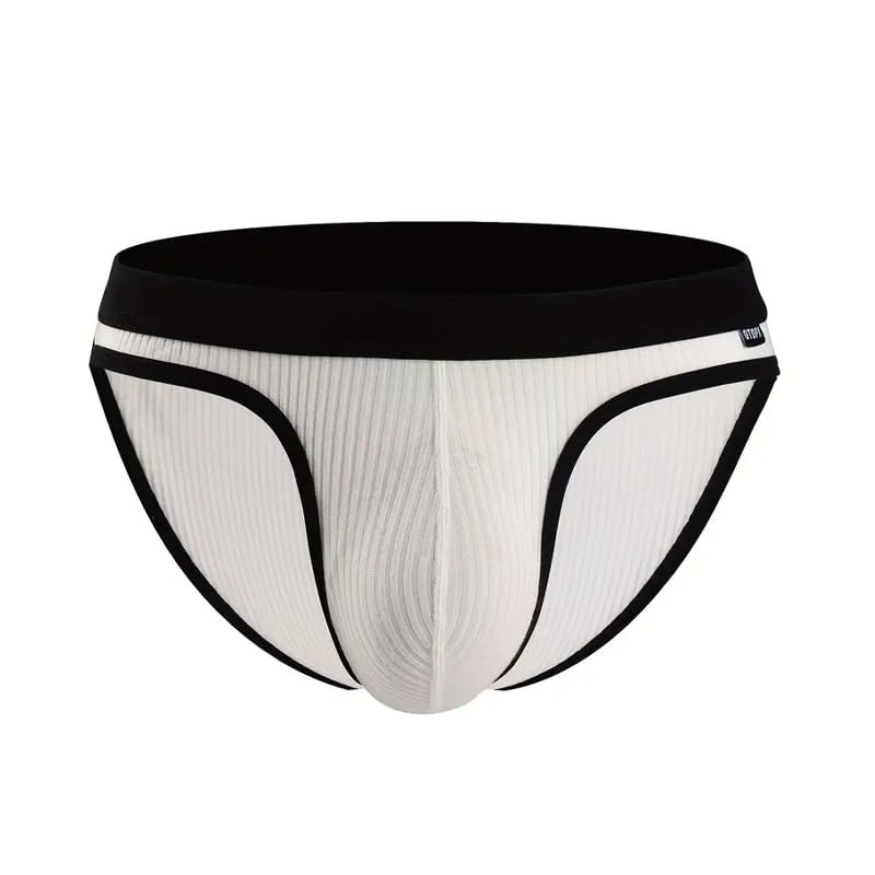 3 Pcs Men's Threaded Fabric Comfortable, Breathable Underwear2