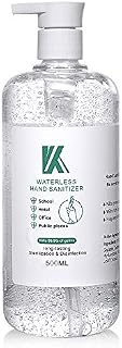 75% Alcohol Hand Sanitiser Gel (500ml). 99.9% Effective Instant Dry Sterilization and Protection, Antibacterial Hand Wash UK Stock Bulk Buy, Sanitzer Pump Bottle for all Purpose Use