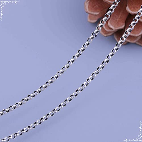 Collier de chaîne en argent anti-emmêlement, maille boîte solide de 1,4 à 3 mm - 4