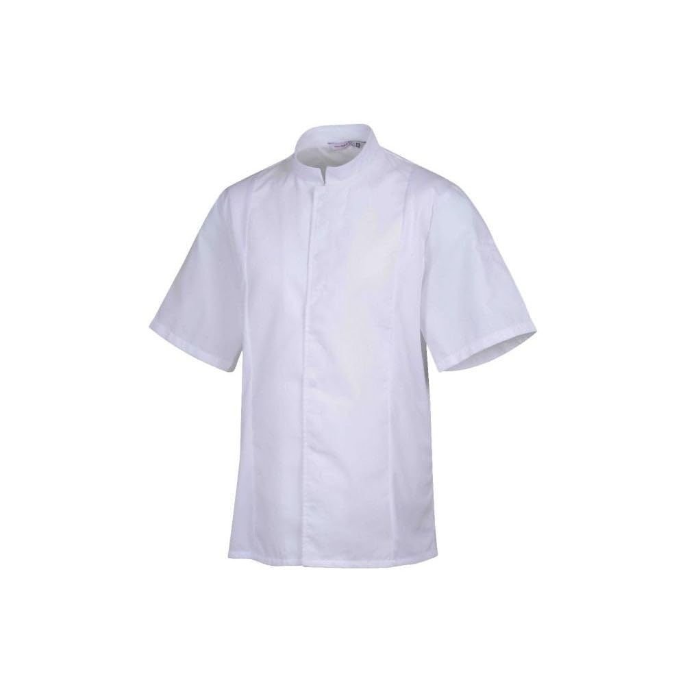 ROBUR Veste de Cuisine Mixte col éponge Manches Courtes Siaka