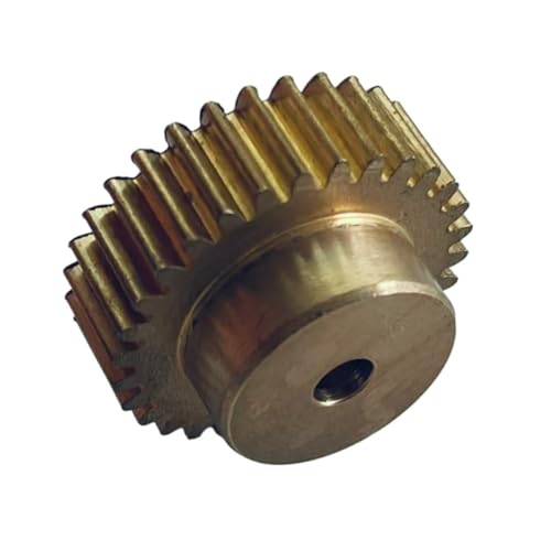 Cylindrical Drive 1pcs Brass Gear 0.7 Module 16 Teeth Spur Gear 12.6mm Diameter 0.7M 16T Cylindrical Gear with Step 3mm 3.17mm 4mm 5mm Bore Rack Machinery(4MM BORE)