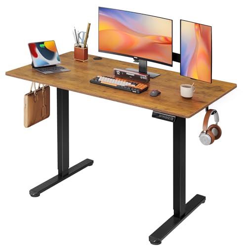 Devaise Escritorio Elevable Eléctrico,Mesa Regulable Rltura 120 X 60cm Con 3 Memorias,Mesa De Oficina Con Panel Inteligente En Casa Con Tablero Ensamblado, Marrón Rústico Devaise Escritorio Elevable Eléctrico,Mesa Regulable Rltura 120 X 60cm Con 3 Memorias,Mesa De Oficina Con Panel Inteligente En Casa Con Tablero Ensamblado, Marrón Rústico