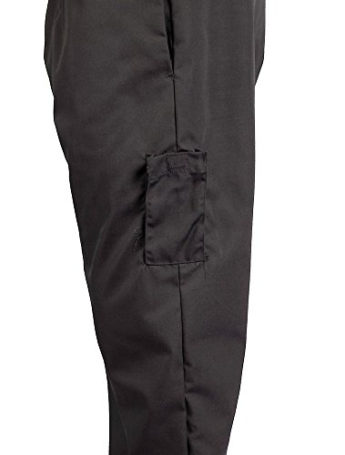 Black Cargo Style Chef Pant, L #TOP5