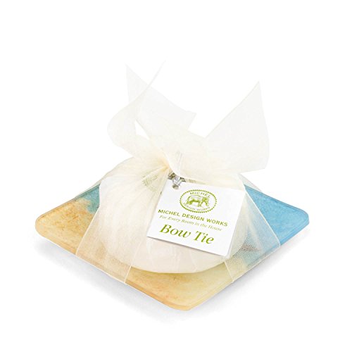 Michel Design Works Bow Tie Soap Dish Set, Cloud Nine