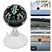 Amosfun Car Dashboard Compass with Suction Cup Portable High Precision Navigation Compass for Automotive and Boat Use Ideal for Travel and Outdoor Activities Compact 2.83X1.49X1.49 Inch