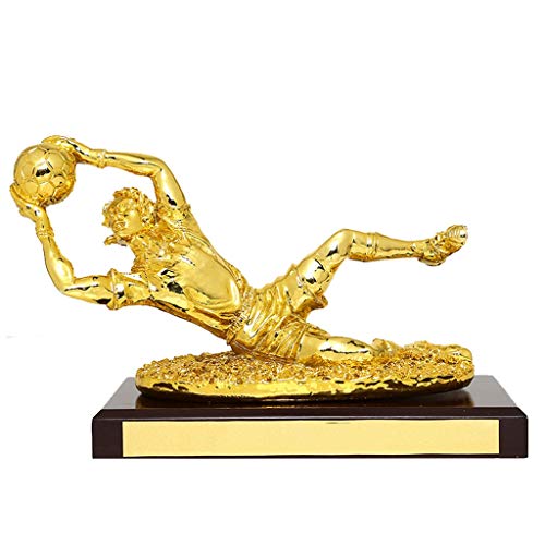 SXQ Trophée de Football, Football Gardien de But Trophée, Football Trophée for Les Fans/Souvenir/Collection/Cadeaux/Décorations/Prix de Football Match/Personnalisation (Color : Gold) Cover