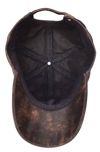 Casquette de baseball en cuir imperméable et réglable toutes saisons - 6