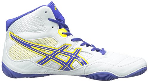 Asics Men's Snapdown Wrestling Shoe, Grey/True Blue/Sunflower, 10 M Us #TOP5