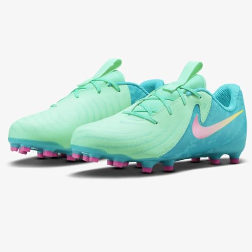 Nike Jr. Phantom GX 2 Academy LV8 Little/Big Kids' MG Low-Top Soccer Cleats (FQ7390-300, Green Glow/Black) Size 5.52