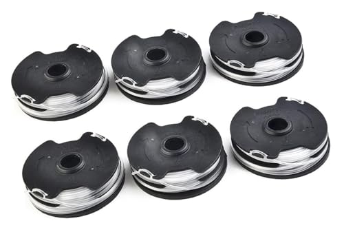 Carretes de hilo for desbrozadora de césped for LIDL for Parkside for cortadora de césped inalámbrica PRTA 20-Li A1 B2 C3-6, hilo de desbrozadora de repuesto(6PCS)
