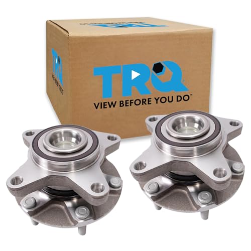 Image of TRQ 2 Piece Front Wheel Bearing & Hub Assembly Set Compatible with 2019-2022 Ford Ranger