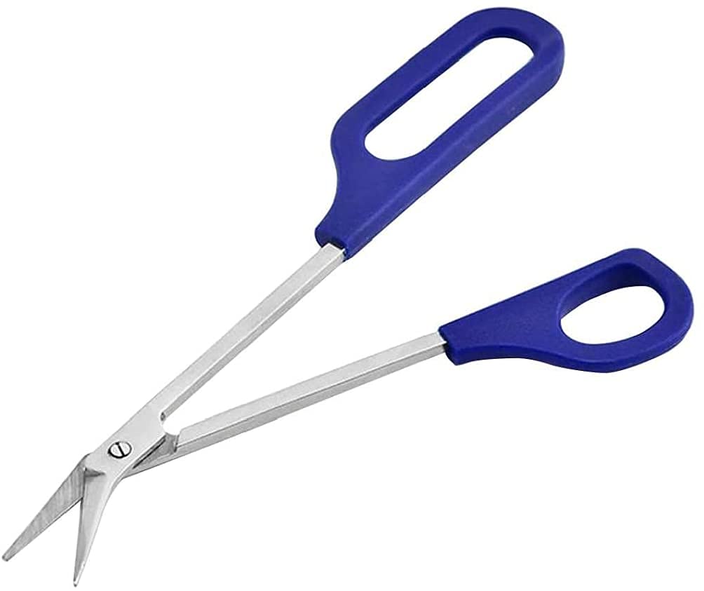 Tijeras para uñas de los pies, mango de acero inoxidable, tijeras de gasa para vendaje, uñas gruesas, fácil acceso