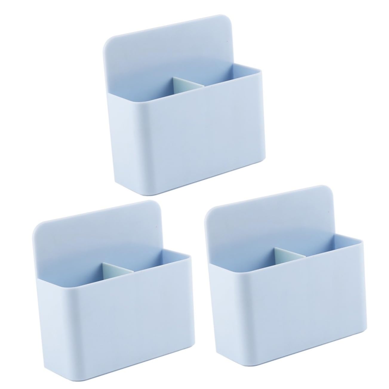 NUOBESTY 3pezzi Scatola Magnetica Per Penne Portapenne Plastica Per Scrivania Organizzatore Multifunzionale Per Materiale Didattico e Cancelleria Design Compatto e Adesivo