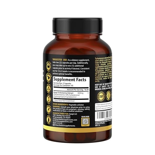 Earth Elixir Turkesterone 840mg Supplement
