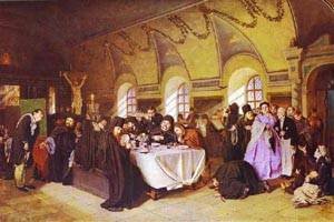Peinture à l'huile Vasily Perov pour sublimer votre grand salon avec une œuvre historique