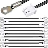 Xiatiaosann 10 Stück NTC Thermistor Temperatursensorsonde XH2.54-2P-Stecker 3950 B Empfindlicher Temperatursensor mit O-Ring Kaltgepresster Anschlussstecker für Aquarium-Warmwasserbereiter-Klimaanlage