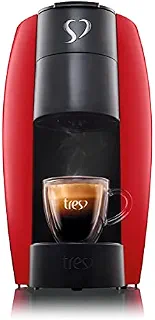 3 Corações TRES Cafeteira Espresso e Multibebida LOV Vermelha - 127V