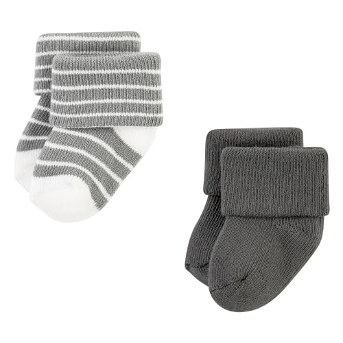 Image of Hudson Baby Baby 8-pack Cotton Rich Newborn and Terry Socks