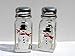 Snowman Salt and Pepper Shakers Set Hand Painted Christmas, Handmade, Winter Table Decor