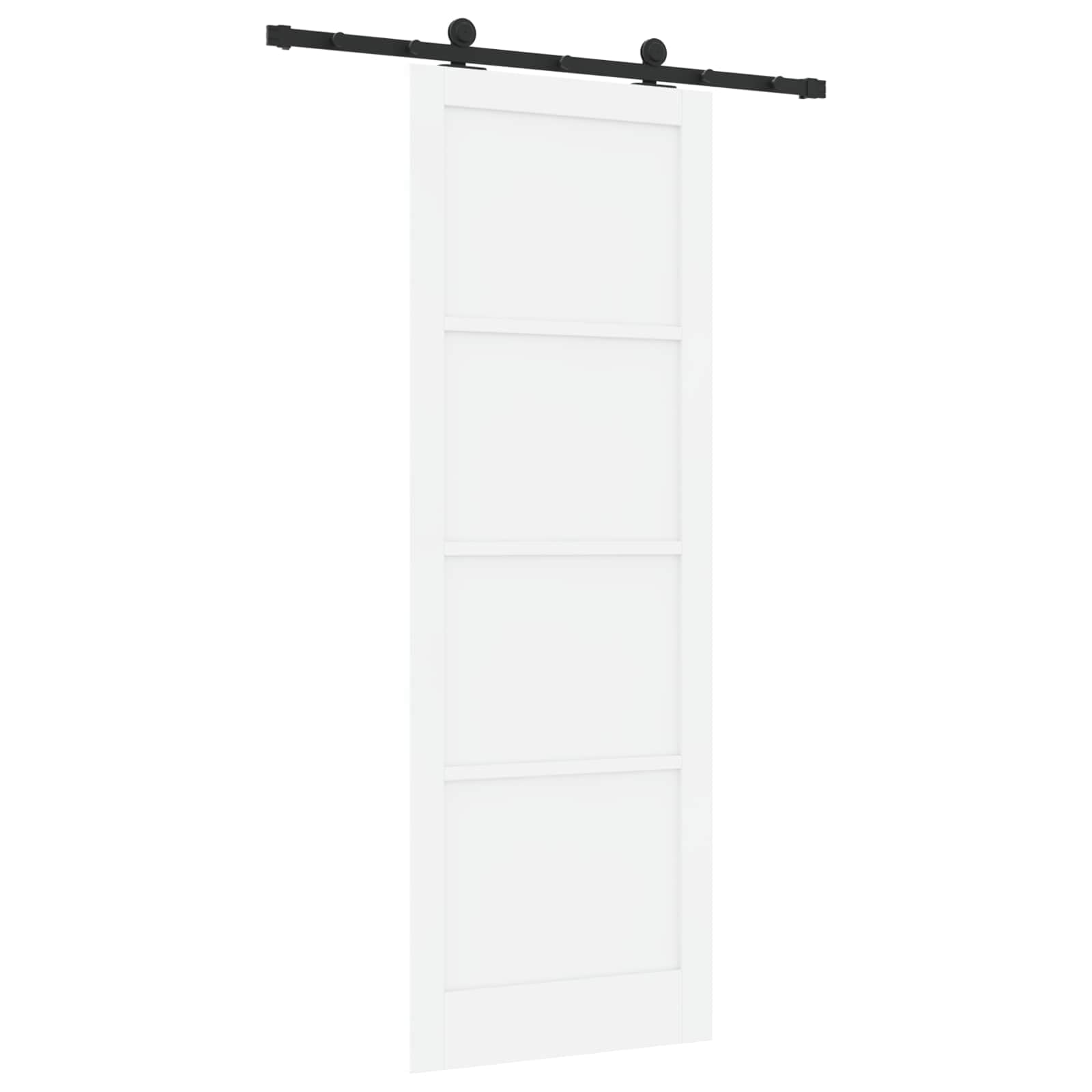 Puerta corredera ORKDAL blanco 83 x 232 cm madera maciza pino puerta habitación