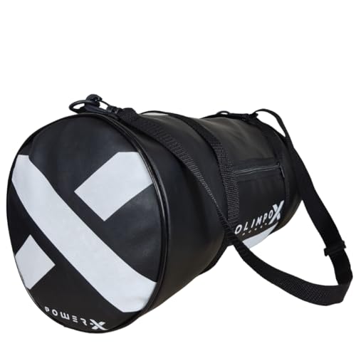 Bolsa Muay Thai Kickboxing Olimpo Power-X Edition Preto Com Branco