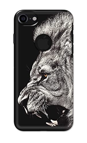 Image of Roaring Lion Hard Back Case Cover for Apple iPhone 7 Logo (4.7 inch) / iPhone 8 Logo (4.7 inch), A1778, A1660 Back Cover -(J5) VNS2225