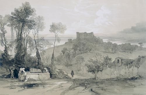 Impression d'art Vues de Rome Edward Lear pour créer un salon élégant et une ambiance évasion