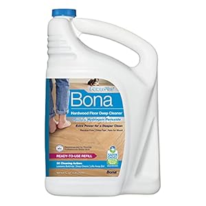 Bona PowerPlus Hardwood Floor Deep Cleaner Refill – 128 fl oz – Refill for Bona Spray Mops and Spray Bottles – Residue-Free Floor Cleaning Solution for Wood Floors
