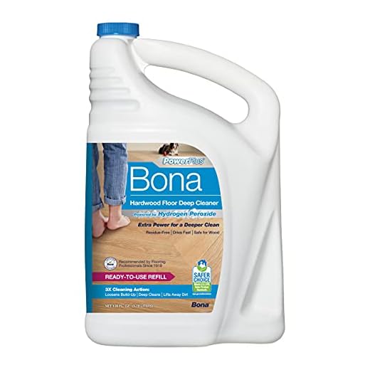Bona PowerPlus Hardwood Floor Deep Cleaner Refill - 128 fl oz - Residue-Free Floor Cleaning Solution for Bona Spray Mop and Spray Bottle Refill - For Wood Floors