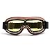 evomosa Motorradbrille Motorräder Retro Pilot Nebelsichere Brille ATV Bike Motocross Brille Schutzbrille - Gelbe Linse