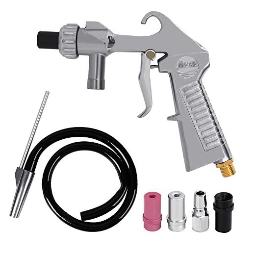 Boshen Abrasive Sandblaster Gun Kit Sand Blasting Air Siphon with Nozzle & Sand Suction Pipe